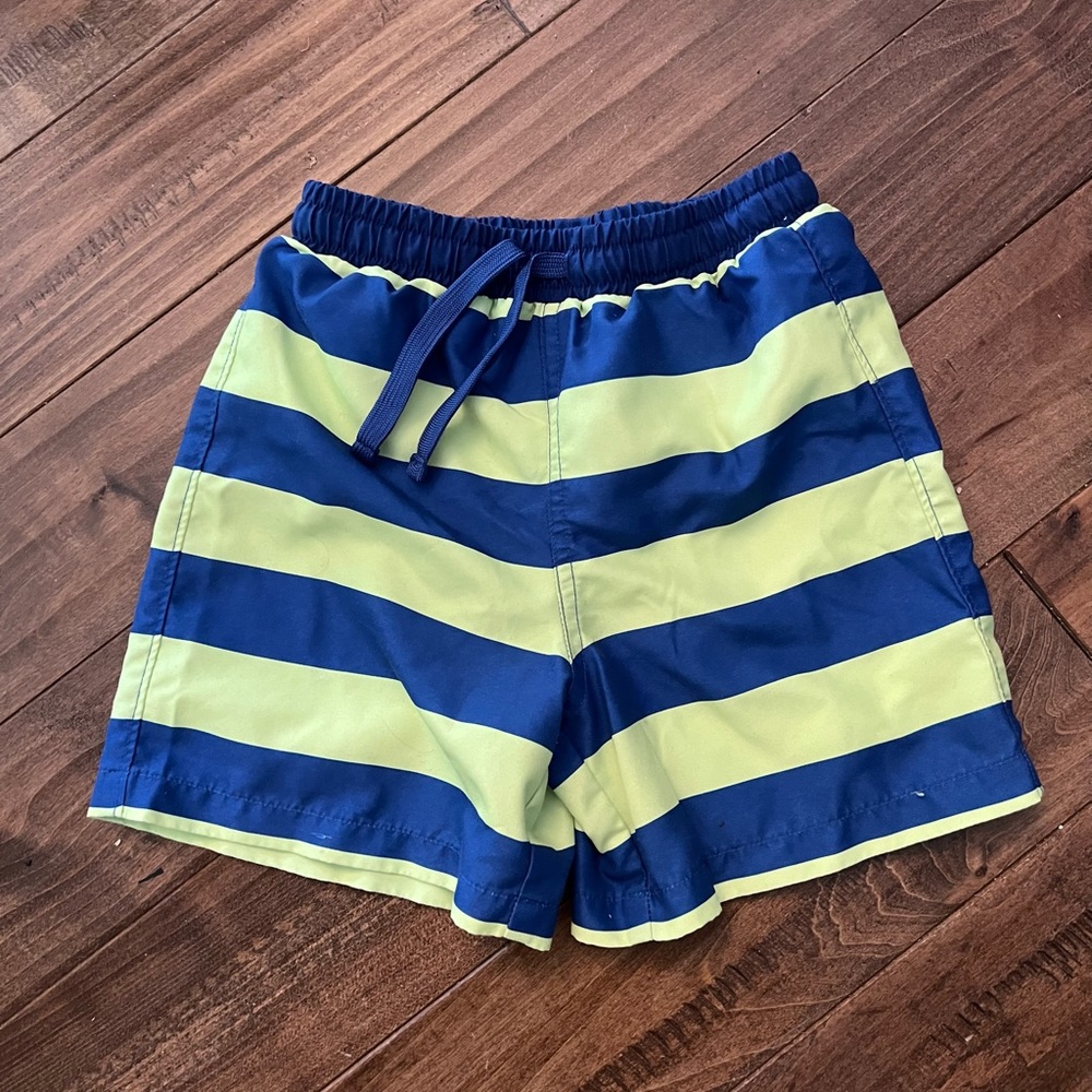 Kids Primary Striped Swim Trunks